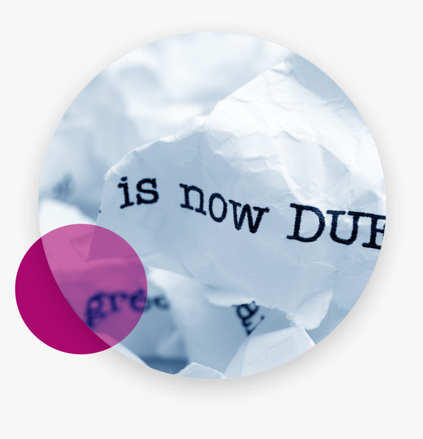 Crumpled And Torn Paper Saying Is Now Due, HD Png Download, Free Download