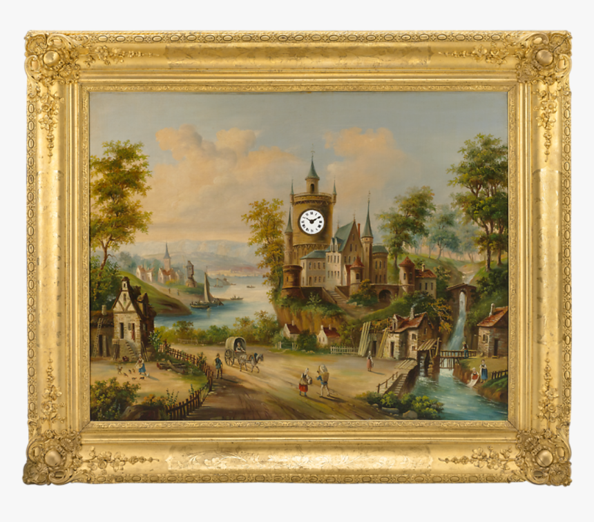 19th-century Musical Picture Clock, HD Png Download, Free Download