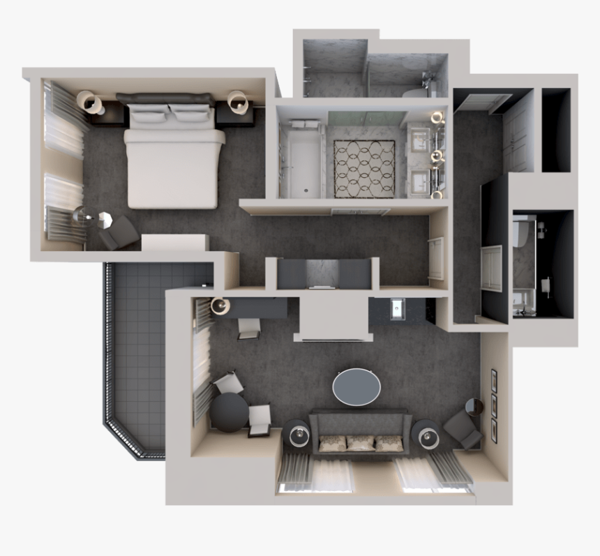 Deluxe One-bedroom Suite, HD Png Download, Free Download