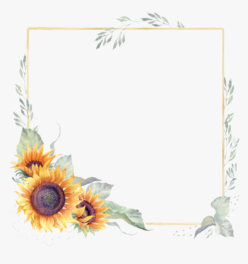 Watercolor Hand Painted Sunflower Transparent, HD Png Download, Free Download