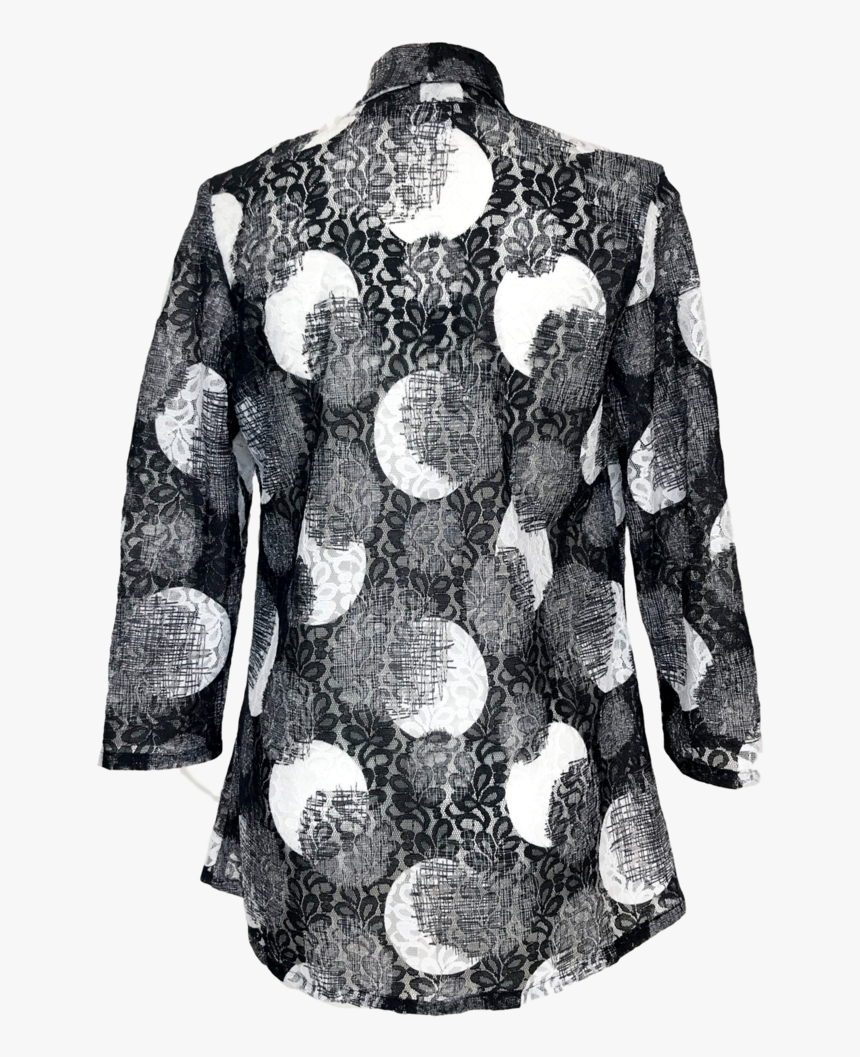 Black And White Lace Jacket For Missy And Plus Size, HD Png Download, Free Download