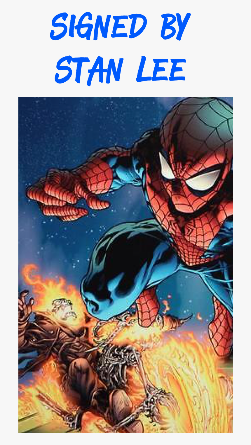 99 Stan Lee Signed Spider-man Marvel Original Comic, HD Png Download, Free Download