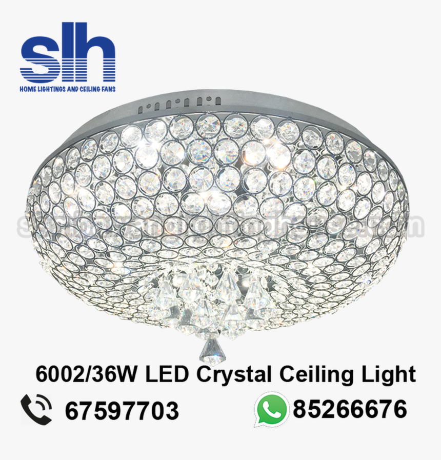 Cl1 6002/36w Led Crystal Ceiling Lamp, HD Png Download, Free Download