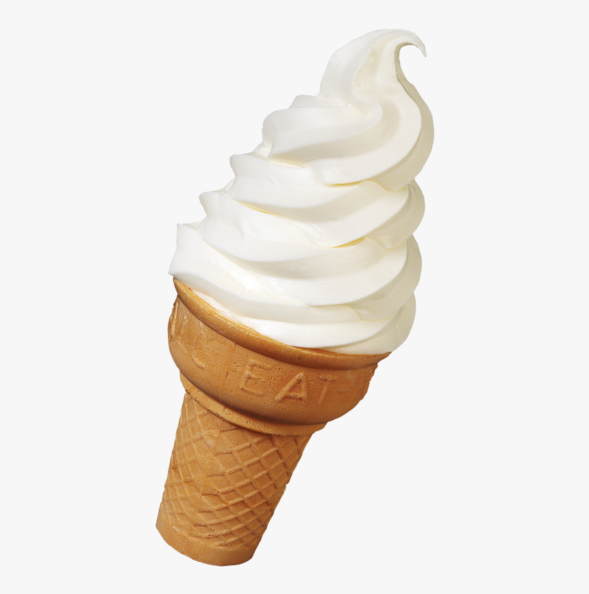 Vanilla Cone Whipped Cream On A Cone-, HD Png Download, Free Download