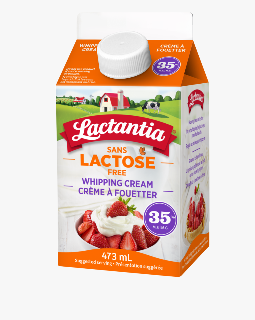 Lactantia® Lactose Free Whipping Cream 35%, HD Png Download, Free Download