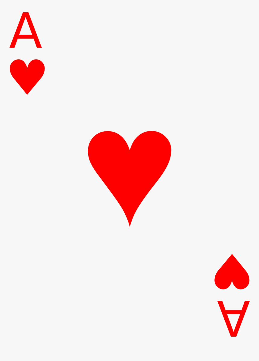 Ace Of Hearts Png, Transparent Png, Free Download