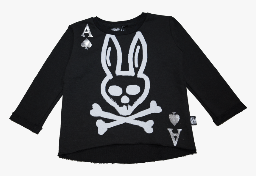 Skull Bunny Ace Of Hearts Sweatshirt"
 Class=, HD Png Download, Free Download