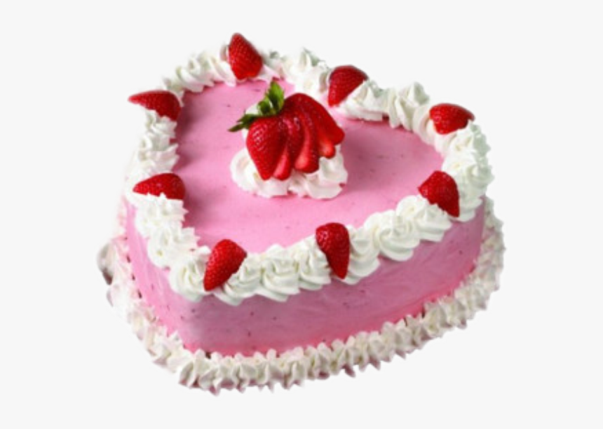 #strawberry #strawberrycake #cake #pink #pinkcake #heart, HD Png Download, Free Download
