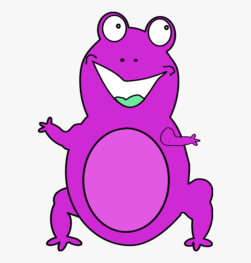 Frog Smiling Cartoon Funny Comic, HD Png Download, Free Download