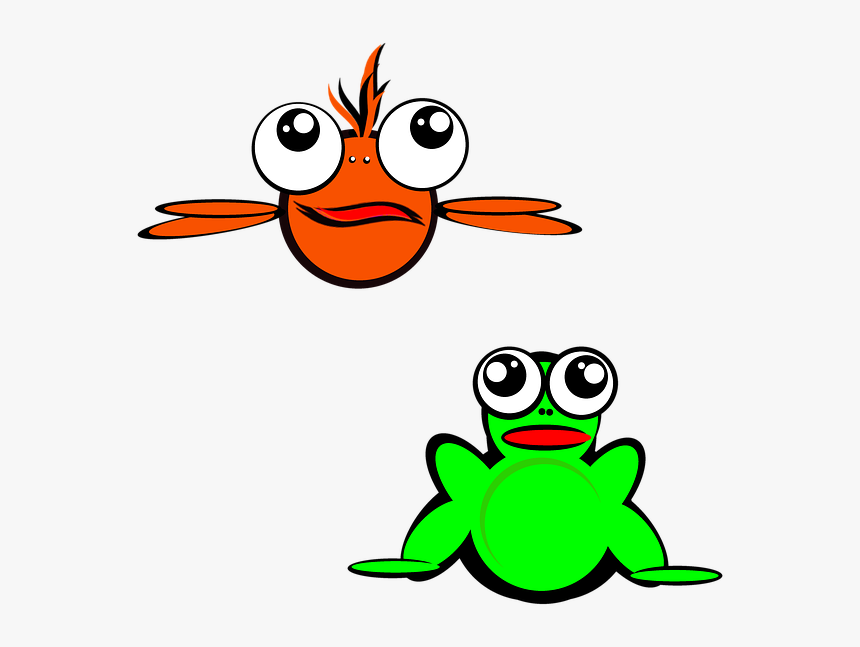 Fish, Frog, Cartoon, Cartoon Characters, Clip-art, HD Png Download, Free Download