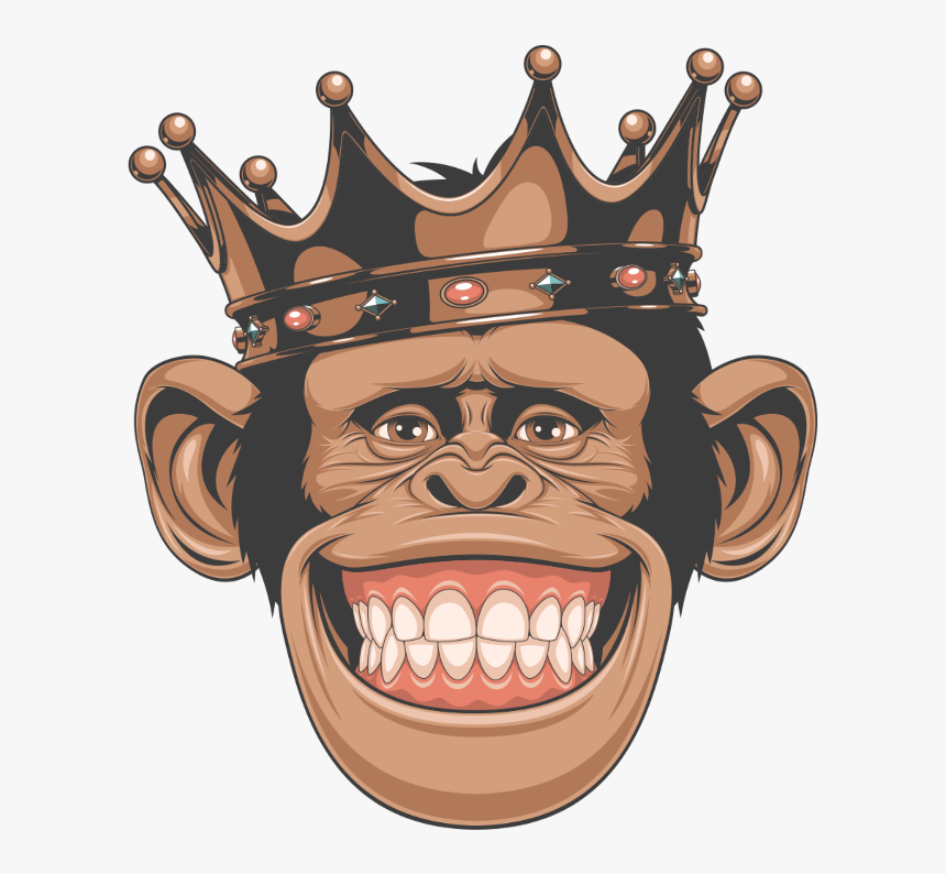 #mq #head #face #king #crown #monkey, HD Png Download, Free Download