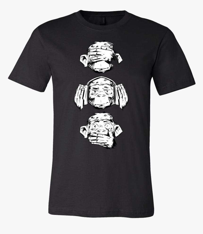 Three Wise Monkeys Design Monkey Face Tshirt, HD Png Download, Free Download