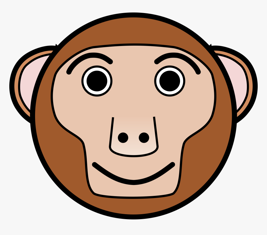 Custom Cartoon Monkey Face Shower Curtain, HD Png Download, Free Download