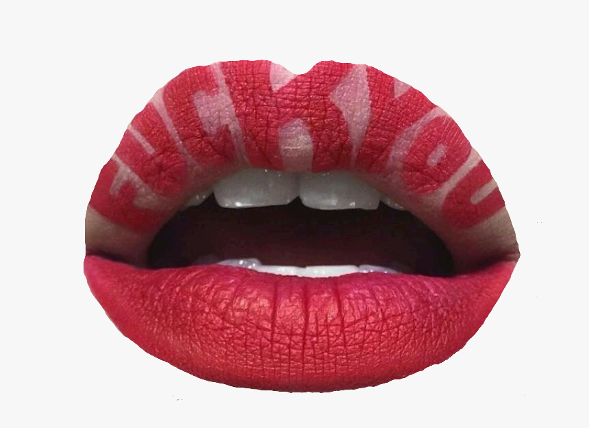 #lips #red #lipstick #fuckyou #fuckoff #mouth, HD Png Download, Free Download