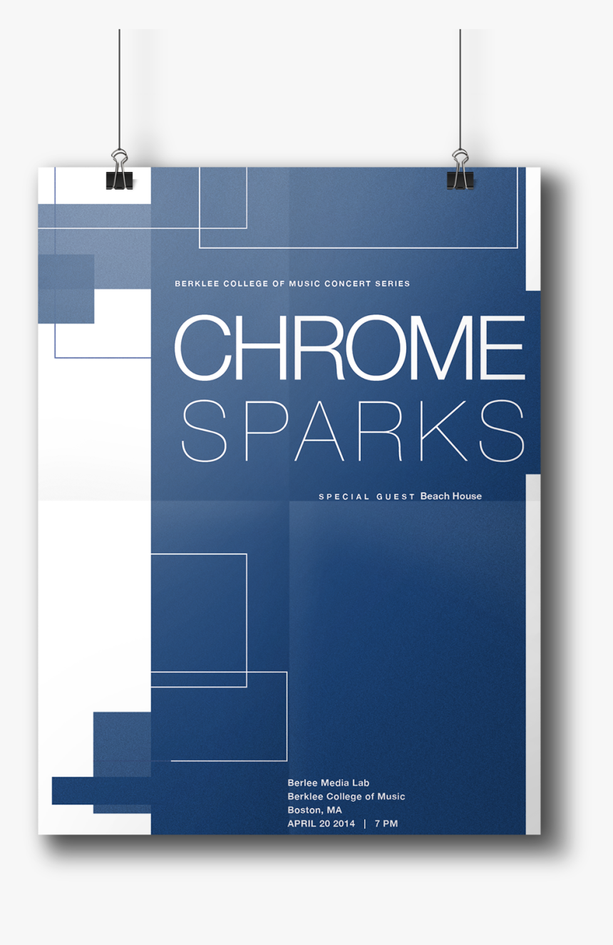 Concert Poster Design Of Music Band Chrome Sparks, HD Png Download, Free Download
