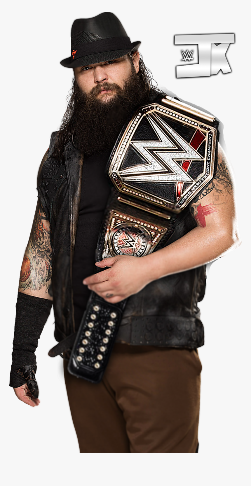 Bray Wyatt With Wwe World Heavyweight Champion By Kenteditions, HD Png Download, Free Download