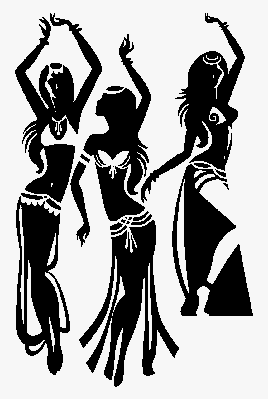 Belly Dance Drawing Dancer Silhouette, HD Png Download, Free Download