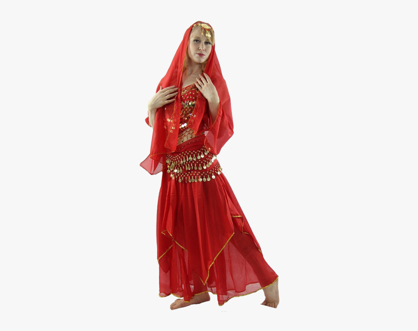 Red Pepper 5-piece Belly Dance Costume, HD Png Download, Free Download