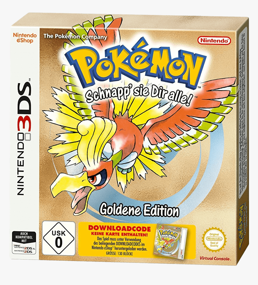 Pokemon Gold Version 3ds, HD Png Download, Free Download