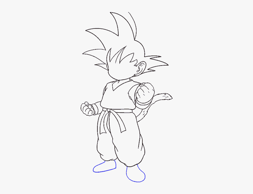 How To Draw Goku - Goku Black Drawing Easy, HD Png Download, Free Download