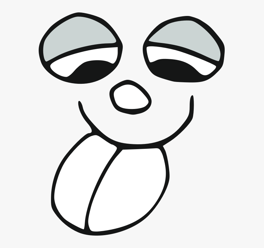 Silly Face - Black And White Silly Face, HD Png Download, Free Download