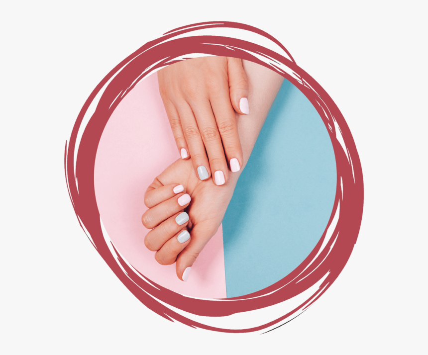 Manicures And Pedicures - Manos Con Uñas Pintadas Png, Transparent Png, Free Download