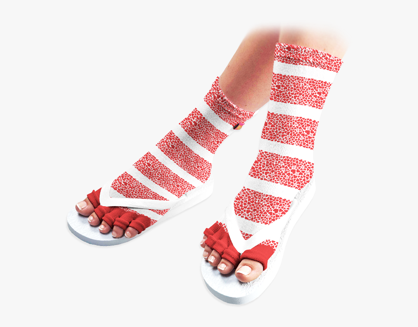 My Valentine Pedicure Socks - Christmas Toe Socks, HD Png Download, Free Download
