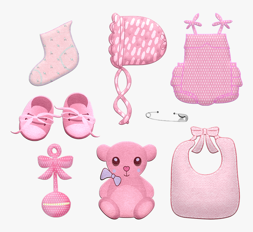 Baby Clothes, Felted, Girls, Baby, Bonnet - Baby Clothes Cartoon Png, Transparent Png, Free Download