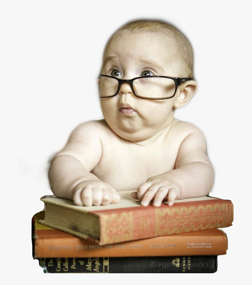 Books Baby Lol Silly Funny Face Glasses Chubby Funny Baby