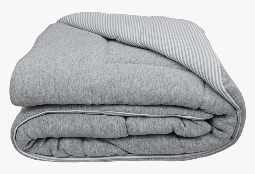 Grey And Stripe - Comforter Png, Transparent Png, Free Download