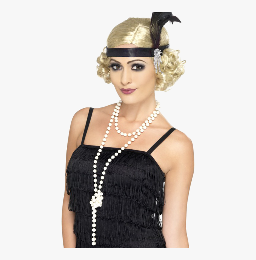 Flapper Girl S - Long Pearl Necklaces 1920, HD Png Download, Free Download
