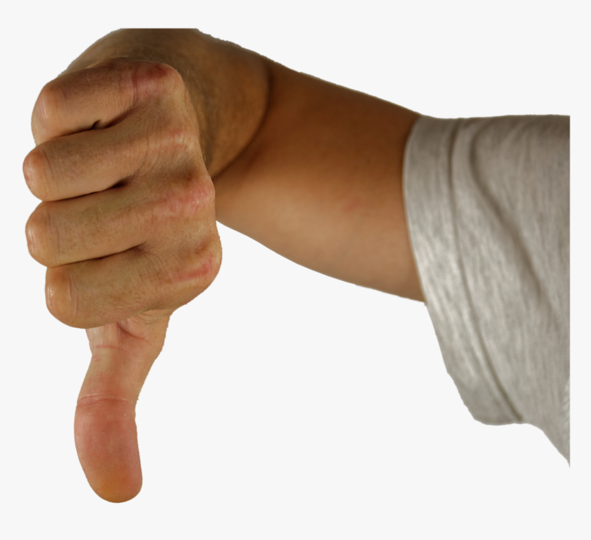 Real Thumbs Down Transparent, HD Png Download, Free Download