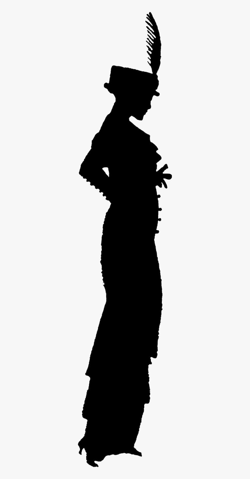Free Woman Silhoutte - Flapper Dancer Transparent Background, HD Png Download, Free Download
