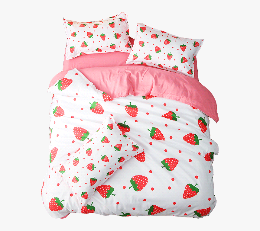 Red Strawberry Duvet Cover Set - Pillow, HD Png Download, Free Download