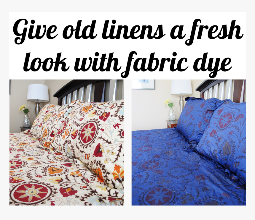 How To Overdye A Bedspread Or A New Look - Rit Dye On Patterned Fabric, HD Png Download, Free Download