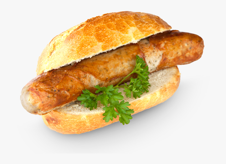 Thüringer Bratwurst Mit Brötchen , Png Download - Pain Saucisse Barbecue, Transparent Png, Free Download