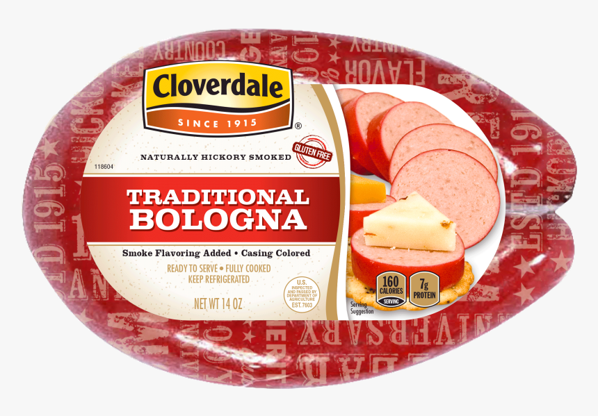 Cloverdale Foods Cloverdale Smoked Bratwurst 14 Oz - Bologna Food Red Ring, HD Png Download, Free Download