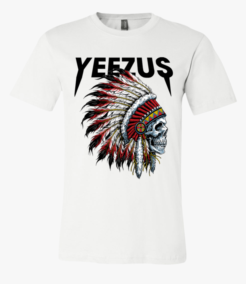 Yeezus Shirt Kanye God West Dream Tour College Graduate - Indian Skull Sticker, HD Png Download, Free Download