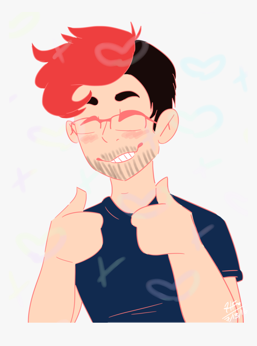 #markiplier #markimoo #gamer #red #floof #redfloof - Cartoon, HD Png Download, Free Download