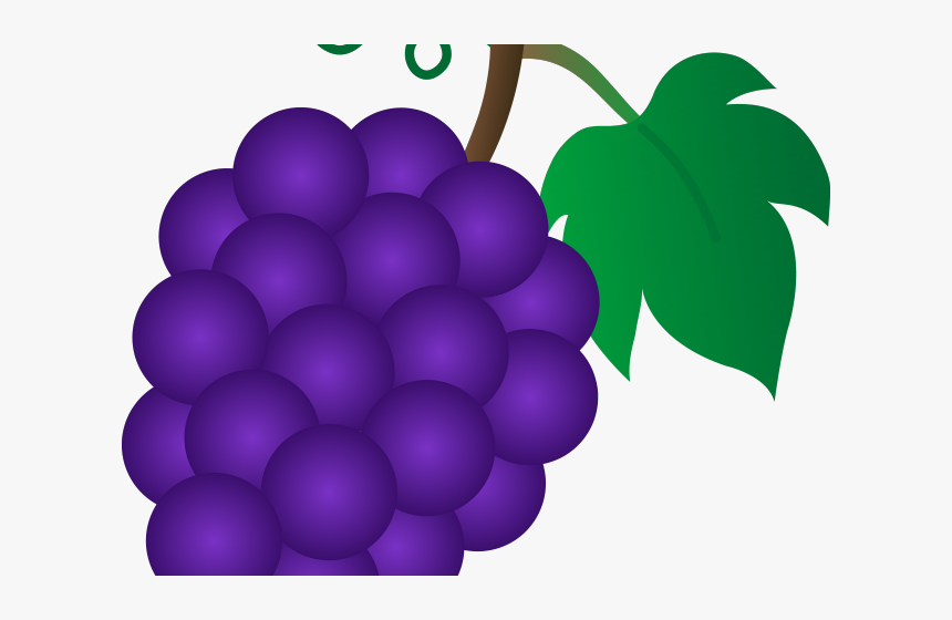 Grape Clipart Pacman Fruit - Grapes Clipart, HD Png Download, Free Download
