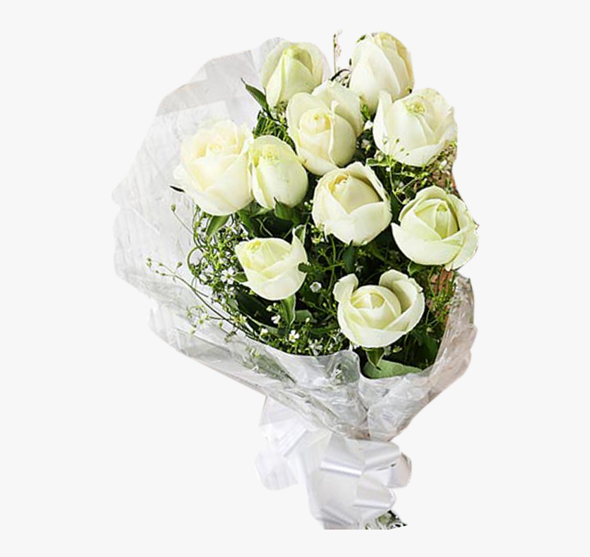 Free Library Bouquet Transparent White Rose - White Roses Bouquet Transparent, HD Png Download, Free Download