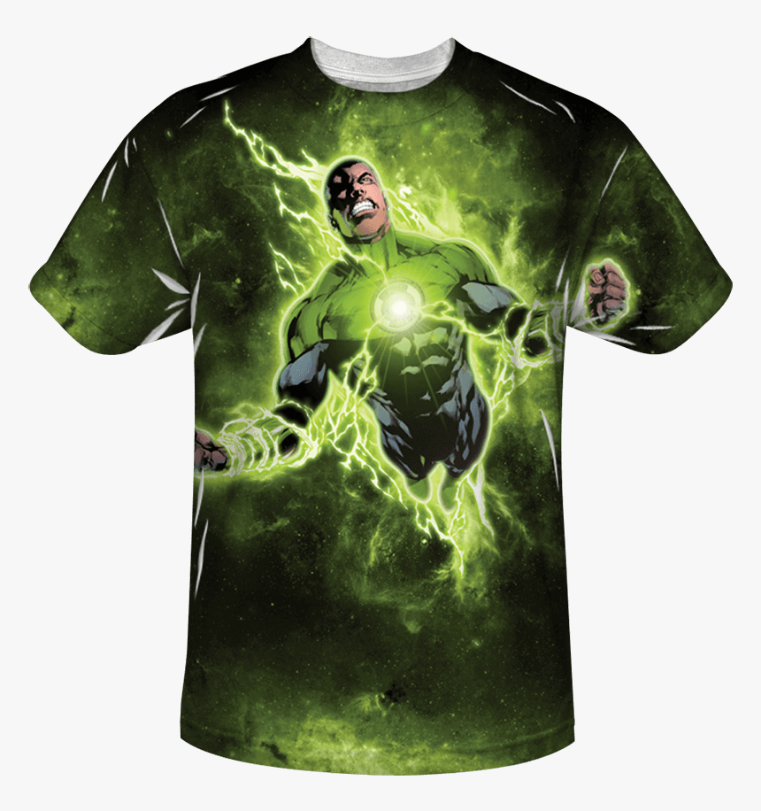 Green Lantern John Stewart T-shirt - John Stewart Green Lantern Shirt, HD Png Download, Free Download