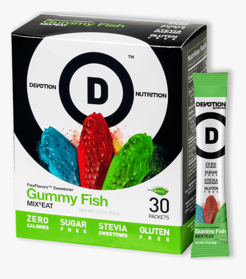 Gummy Fish Flex Flavor"
 Class= - Sugar Substitute, HD Png Download, Free Download