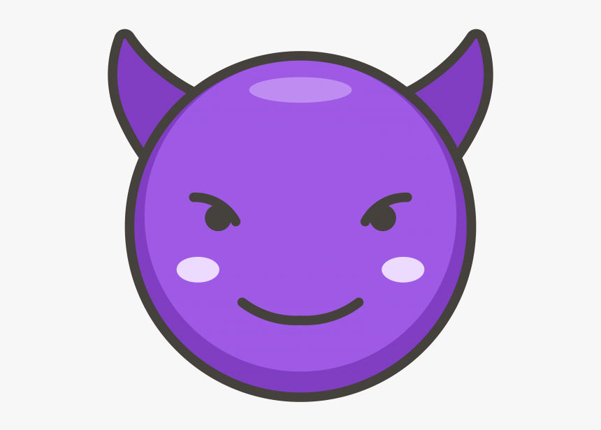 Smile With Horns Emoji Png, Transparent Png, Free Download