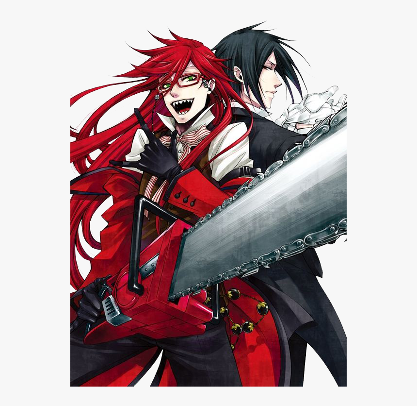 Grell Sutcliff, Kuroshitsuji, Sebastian Michaelis - Kuroshitsuji Grell X Sebastian, HD Png Download, Free Download