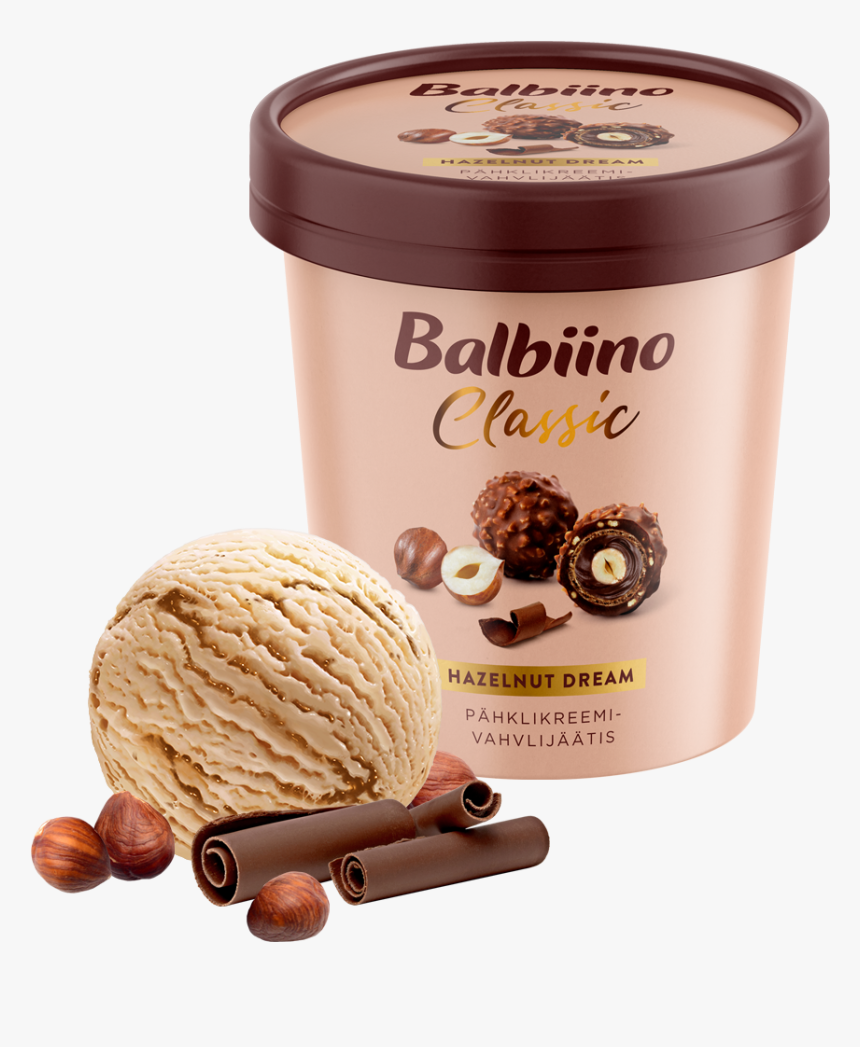 Balbiino Classic Hazelnut Creame Ice Cream With Wafer - Balbiino Classic, HD Png Download, Free Download