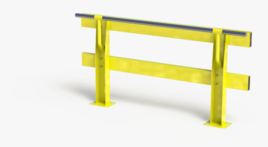 V-rail Verge Safety Barrier With Handrail - Bench, HD Png Download, Free Download