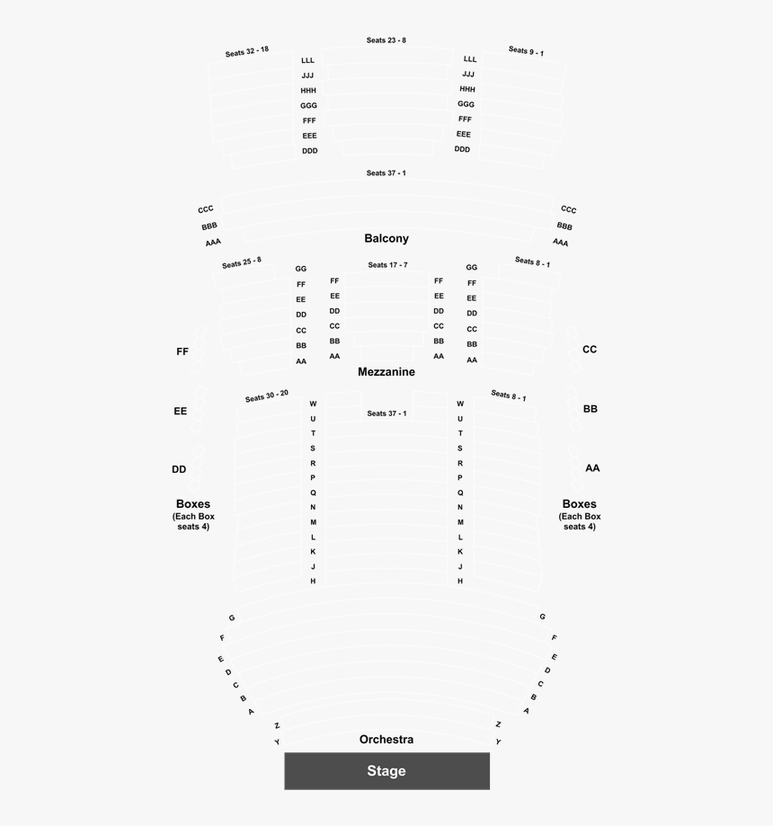 Hanover Theatre Paw Patrol Seating Chart Levels, HD Png Download - kindpng