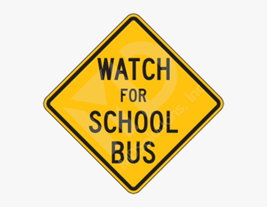 S3-3 School Bus Stop Ahead Sign - Turn Around Dont Drown, HD Png Download, Free Download