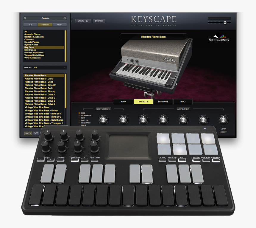 Transparent Midi Keyboard Png Korg Nanostudio Png Download